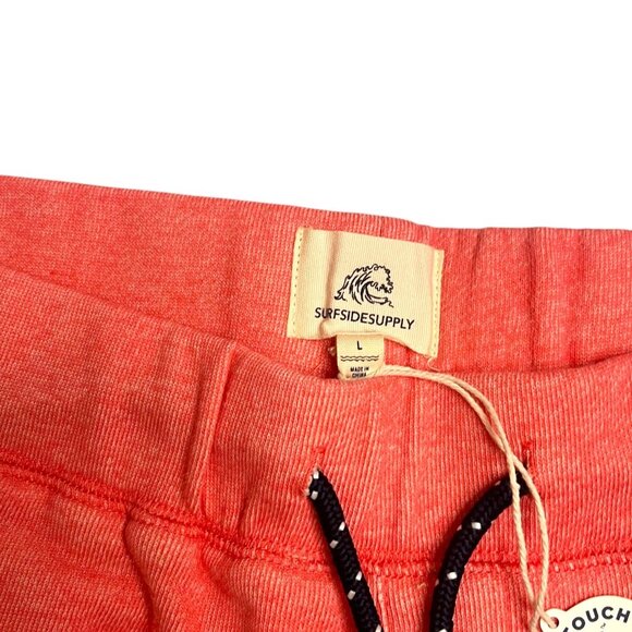 Surfside Supply Co. Men's Large Chuck Washed Pullon Shorts Calypso Coral NEW - Picture 5 of 6